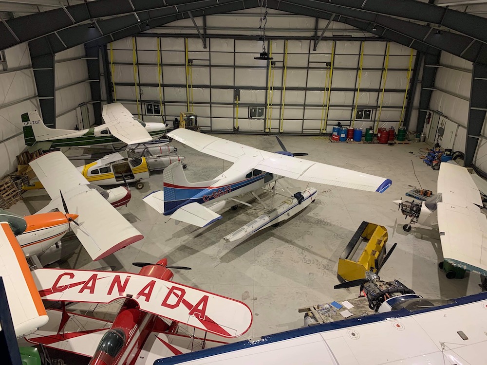 Overhead image of our newly build hangar