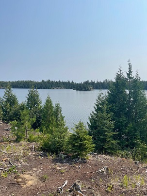 Thumbnail image showing view onto lake