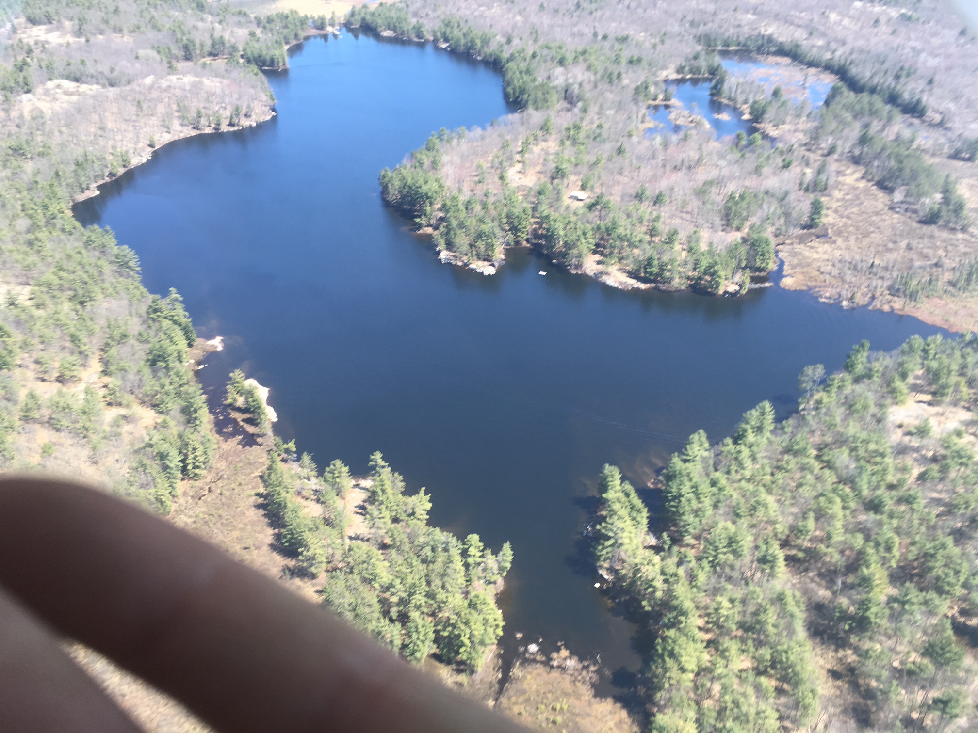 Image showing overhead view of lake